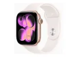 Nutikell &bdquo;Apple Watch 11&ldquo; GPS-iga, 46 mm, roosakuldne, &bdquo;Alu Sport Band&ldquo; rihm, suurus S/M, roosa (MEV64RK/A)