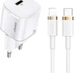 *Usams phone charger T36 1xUSB-C+Lightning PD3.0