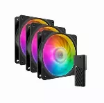 COOLER MASTER FAN Mobius 120P ARGB 3-pack ventilaatorite komplekt