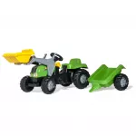 Rolly Toys RollyKid-X pedaaltraktor koos &auml;mbri ja haagisega