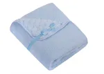 Blanket - 675 - double - CUBE / BOCULA - BLUE - size 80x90 cm