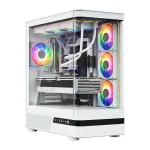 MODECOMi arvutikorpus Volcano AQ100 ARGB Midi, valge
