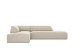 Velvet Modular Left Corner Sofa, "Siena", 4 Seats, 273x180x69 Made in Europe