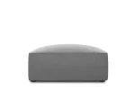 Velvet Pouf, "Siena", 1 Seat, 93x93x40 Made in Europe