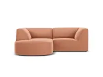 Velvet Modular Left Corner Sofa, "Siena", 3 Seats, 186x180x69 Made in Europe