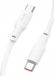 &bdquo;Hoco&ldquo; USB-C &ndash; USB-C-kaabel, 1 m, valge