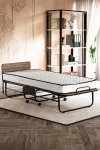 Kokkupandav voodi, Hanah Home, valge/must, 80 x 15 x 190