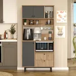 Mitmeotstarbeline kapp, Hanah Home, tamm, antratsiit, 88 x 180 x 35,5