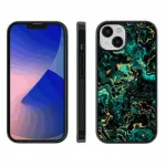 "Zappy Silicone Case iPhone 15" Marble Green