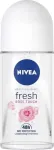 Nivea Rose Touch 48H Fresh antiperspirant in a roll-on 50ml
