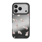 Late Again - iPhone 17 Pro Case, Elite Mirror Dark (MagSafe) / Silver