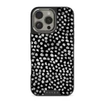 Night Sky - Dotted iPhone 16 Pro Case, Elite Dark (MagSafe) / Silver