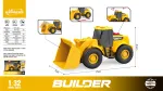 Yellow Excavator with Lights and Sound Function 1:32