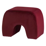 LUCEN POUF VELVET BURGUNDY RED [fsc]