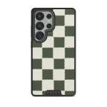 Retro Grid - Samsung Galaxy S25 Ultra Case, Elite Dark (Magnetic) / Gunmetal