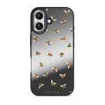 Honeycomb - iPhone 17 Case, Elite Mirror Dark (MagSafe) / Silver
