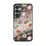 Caf&eacute; Haru - Samsung Galaxy S25 Plus Case, Elite Mirror Dark (Magnetic) / Silver