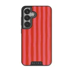 Pomegranate - Samsung Galaxy S25 Case, Elite Dark (Magnetic) / Silver