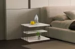 K&uuml;lglaud, Hanah Home, Lifon, Travertiin Must, 50 x 33 x 40