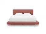 Velvet Bed With Headboard, "Linea", 204x225x98 Made in Europe