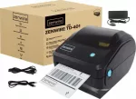 &bdquo;Zenwire Mini&ldquo; etikettprinter. Termoprinter, mis on m&otilde;eldud 100x150 m&otilde;&otilde;tmetega kleepuvate kulleretikettide tr&uuml;kkimiseks. Juhtmega, USB-liidesega, mudel TD-401