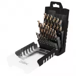 HSS-CNC metallipuurid, 124&deg;, &bdquo;Pro-Tec&ldquo;, 1,0&ndash;13,0 mm, 25-osaline komplekt