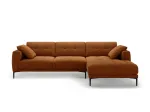 Right Velvet Sofa, "Lazio", 3 Seats, 291x174x86 Made in Europe