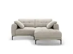 Right Corner Sofa, "Lazio", 2 Seats, 205x174x86 Made in Europe