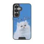 Nine Lives - Samsung Galaxy S25 Case, Elite Dark (Magnetic) / Silver