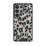 Baby Leo - Leopard Samsung Galaxy S25 Ultra Case, Elite Dark (Magnetic) / Silver