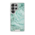 Uluwatu Waves - Teal Samsung Galaxy S25 Ultra Case, Elite Light (Magnetic) / Silver