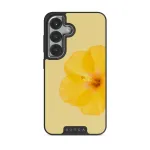 Hibiscus - Samsung Galaxy S25 Plus Case, Elite Dark (Magnetic) / Silver