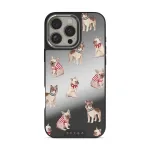 Monsieur - iPhone 16 Pro Case, Elite Mirror Dark (MagSafe) / Silver