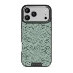 Mint Gelato - Dots iPhone 17 Pro Max Case, Elite Dark (MagSafe) / Silver