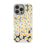 Pure Bliss - Daisy iPhone 16 Pro Max Case, Elite Mirror Light (MagSafe) / Silver