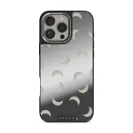 Moonstone - iPhone 16 Pro Max Case, Elite Mirror Dark (MagSafe) / Silver