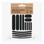 Helkurkleepsud jalgrattale BOOKMAN Reflective Stickers for Bicycles, Black Strips
