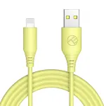Tellur Silicone USB to Lightning kaabel 3A, 1m, kollane