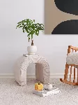 Pouf Hanah Home Nu, valge, 51 x 45 x 46