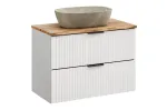 80 cm m&ouml;&ouml;blikomplekt koos lauaplaadiga ja lauaplaadile paigaldatava valamuga &bdquo;Anna&ldquo; SET-ADW B NAT WOTAN 80CM UN ANNA
