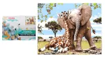 Painting by the numbers - 07213 - ELEPHANT & GIRAFFE