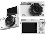 &bdquo;Xrec&ldquo; digikaamera. 64 MP / 4K / 16-kordne suum / p&ouml;&ouml;ratav 2,88-tolline LCD-ekraan / &bdquo;Xrec C77&ldquo; / valge