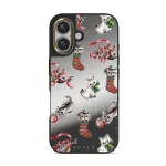 Merry Kitty - iPhone 16 Case, Elite Mirror Dark (MagSafe) / Gold