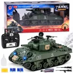 Jokomisiada puldiga juhitav tank &bdquo;Sherman M4A3&ldquo; RC0769, 1:18
