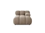 Velvet Chaise Longue Right, "Bellis", 1 Seat, 94x155x70 Made in Europe