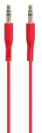 BL1 &bdquo;Premium&ldquo; AUX-kaabel, 3,5 mm &ndash; 3,5 mm, 1 m, punane