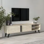 TV-alus, Hanah Home, travertiin, 160 x 35 x 29,6