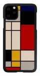 "SmartPhone Back Case iPhone 11 Pro Max" Mondrian Wood Black
