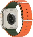 Apple Watch Silicone Waves 42/44/45/49mm Green-Orange Box