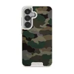 Tropical Green Camo - Samsung Galaxy S25 Plus Case, Elite Light (Magnetic) / Silver